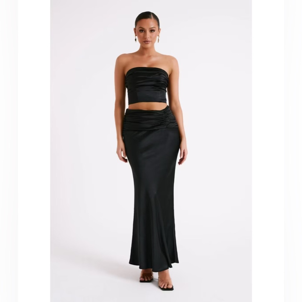 Meshki - Black Satin Set